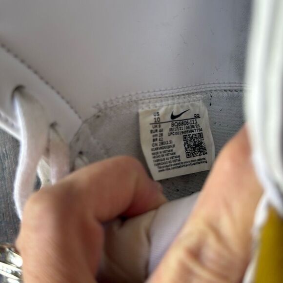 Nike Blazer mid 77 men’s size 10 white burgandy high top basketball old school a - Picture 7 of 8